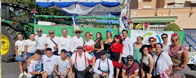 Festejamos la Romería de San Miguel con la carreta del Círculo de Empresarios de Torremolinos